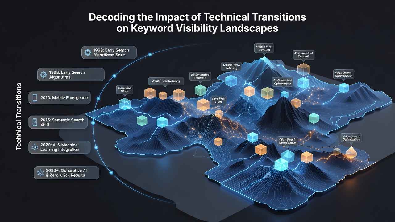 Keyword ranking recovery curve following infrastructure updates